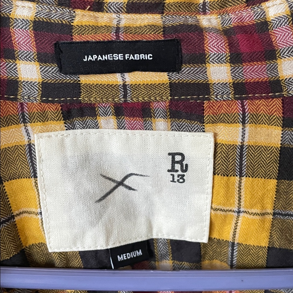 R13 Oversized plaid shirt - Picture 8 of 10